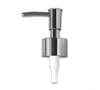 ABS Plastic Soap Pump Replacement, Lotion Soap Dispenser Pump Head With The Hose, Shampoo Conditioner Bottle Nozzle, For Kitchen Bathroom(Silver)