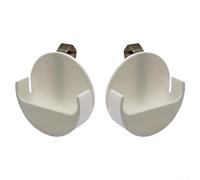ABS Plastic Sunshade Clip Holder for Cars 2-Pack(White)