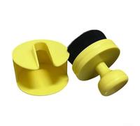 ABS Plastic Tire Dressing Brush Ergonomic Non-Slip Handle(Yellow)