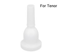 ABS Plastic Trombone Mouthpiece for Alto and Tenor Trombones, Beginner and Student Practice Accessory, White, Red, or Black