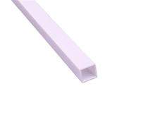 ABS Plastic Tubes 20pcs White 50cm Long ABS Styrene Rods, Plastic Square Hollow Tubes, 3 4 5 6 8 10 mm for Building Models(10x10mm)