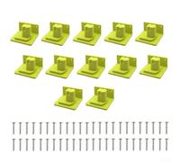 ABS Plastic Wall Mount Tool Holder with Screws for 18V Power Tool Battery Base, Space-Saving Organiser for Garage, Workshop or Shed, Green, Pack of 3(3PCS)
