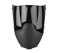 ABS Plastic Windshield For Ninja For Zx6R For Zx-6R 2000 2001 2002 Windscreen Double Bubble Wind Deflector Windscreen(Black)