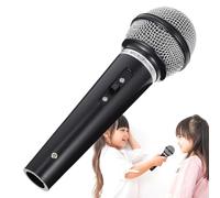 ABS Play Microphone - Realistic Toy with and Lightweight Build | Fake Stage Accessory, Practice Tool for Kids, Speech Rehearsal, Performance , Costume Parties