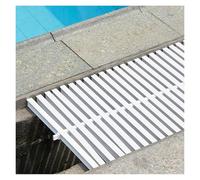 ABS Pool Drainage Grate 25cm Wide Slip-Resistant Interlocking Design Durable Single Interface Perfect for Swimming Pools and Outdoor Areas (1 Unit)