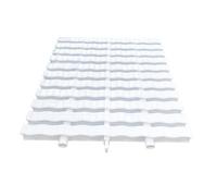 ABS Pool Overflow Grate & Shower Drain Strainer Cover - White, 20x100CM, 15pcs - Ideal for Above Ground Pools, Walkway Balconies, & Showers - Durable & Easy to Install