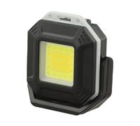 ABS Portable Work Light 55mm Adjustable Angle 4 Modes | USB-C fast charge, triple light sources, COB technology, 60g ultra-light, car repair night use(Black square lights)