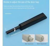ABS Push to Open Door Catch for a Sleek Look in Cabinets, Easy Touch Release Design for Effortless Access (Black)