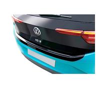 ABS Rear bumper protector compatible with Citroën Jumpy (Dispatch)/Spacetourer & Peugeot Expert/Traveller & Toyota Proace 9/2016- & Opel Vivaro/Zafira Life 19- & Fiat Scudo 22- Gloss black 'Ribbed'