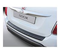 ABS Rear Bumper Protector Compatible with Fiat 500X 2/2015- Black 'Ribbed'
