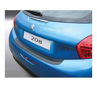 ABS Rear Bumper Protector Compatible with Peugeot 208 3/5 Door 2012-2019 Black