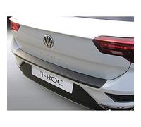 ABS Rear Bumper Protector Compatible with Volkswagen T-Roc 11/2017- Black, Matte Black