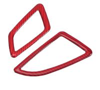 ABS Red Carbon Fiber Side Dashboard Cover Trim Decor Sticker for 10Th Gen 2016 2017 2018 2019(RHD)