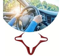 ABS RED inner Steering wheel cover trim Abs Red The car is molded at 11 Easy to install no complicated tools required easy to use novel and unique style