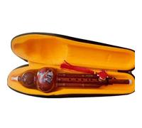 ABS Resin Bb/C Key Hulusi Chinese Traditional Gourd Musical Instrument With Storage Box Professional Hulusi (Color : B flat)