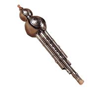 ABS Resin Cucurbit Flute Chinese Traditional Wind Instrument C/Bb Key Hulusi Gourd Flute With Case Professional Hulusi (Color : C key)