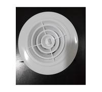 ABS Round Air Vent, HVAC Air Outlet, Indoor Decorative Air Intake Exhaust Grille, Plastic HVAC Ventilation Cover for Home Room(Cream,12.5cm)