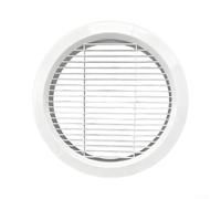 ABS Round Straight Louvered Air Vent for Exhaust Outlet Built to Withstand Routine Cleaning and Maintain Functional Integrity Over Time (A)