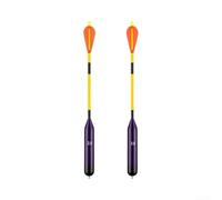 ABS Self-Supporting Fishing Float 2PCS Red Green(C-2.0) | Missile shape design, long-distance casting, 49cm size, orange purple color, night glow alarm