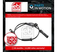 ABS Sensor fits BMW 320D F30, F31 2.0D Front Left or Right 11 to 19 Wheel Speed