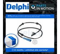 ABS Sensor fits PEUGEOT 1007 KM 1.4 Front 2005 on Wheel Speed Delphi 454597 New