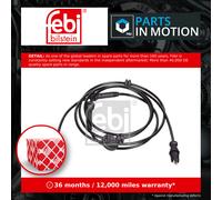 ABS Sensor fits FIAT DOBLO 1.6 Rear Left or Right 2001 on 182B6.000 Wheel Speed