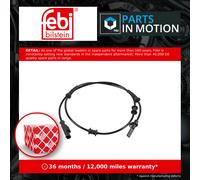 ABS Sensor fits FIAT DUCATO 250 2.0D Rear Left or Right 11 to 20 250A2.000 Wheel