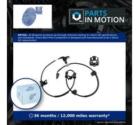 ABS Sensor fits HYUNDAI ix35 2.4 Front Left 10 to 13 G4KE Wheel Speed Blue Print