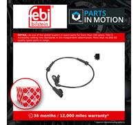 ABS Sensor fits NISSAN MICRA K13, K13KK 1.2 Rear Right 2010 on Wheel Speed Febi