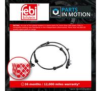 ABS Sensor fits NISSAN QASHQAI J11 1.6D Rear Left or Right 2016 on R9M Wheel New