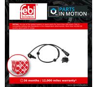 ABS Sensor fits RENAULT MODUS JP, JP0 1.6 Rear Left 2004 on Wheel Speed Febi New