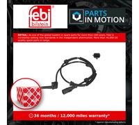 ABS Sensor fits VAUXHALL VIVARO X82 1.6D Front Left or Right 2014 on Wheel Speed