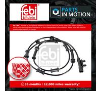 ABS wheel speed sensor Front Axle Left 170575 FEBI BILSTEIN for JEEP