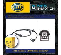 ABS Sensor Rear Left 6PU012679-821 Hella Wheel Speed 479011KA0A Quality New