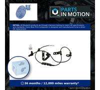 ABS Sensor Rear Left ADG071104 Blue Print Wheel Speed 956802S500 Quality New