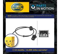 ABS wheel speed sensor Rear Axle Inductive Sensor 6PU 012 806-901 HELLA for VW