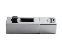 ABS Shower Head Holder with Chrome Treatment for Use on Standard Rectangular Riser Rails with Push Button Lock