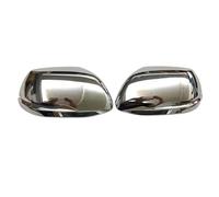 ABS Side Door Wing Rearview Mirror Cover Trim For CRV CR-V 2017 2018 2019 2020 2021 Carbon Fiber Style 2pcs/set(Bright silver 1)