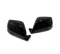 ABS Side Door Wing Rearview Mirror Cover Trim For CRV CR-V 2017 2018 2019 2020 2021 Carbon Fiber Style 2pcs/set(Bright black)
