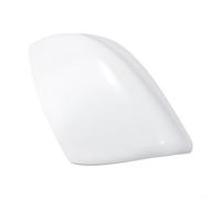 ABS Side Mirror Cover Cap for Sentra 2012-2019 - Left-Hand Unpainted White Exterior Replacement Trim Assembly, No Turn Signal, Direct