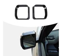 ABS Side Rearview Mirror Rain Eyebrow Cover Trim Compatible with Defender 90 110 130 2020-2026 Car Exterior Rearview Mirror Rain Eyebrow Frame Trim Accessories 2pcs（Piano Black）