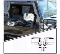 ABS Silver Rearview Mirror Cover Side Mirror Protector Exterior Decoration for Hummer H2 2003-2009 (Silver)
