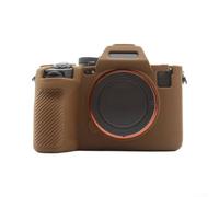 ABS Soft Protective Cover for Sony A7R VI Dust for proof ABS(Coffee) | Shockproof silicone, dust resistant, snug fit for sony A7R6, black finish, button access