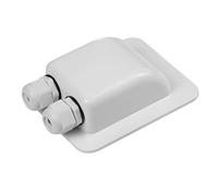 ABS Solar Cable Entry Gland Waterproof Double Holes for Solar Panels,Motorhomes,Caravans,Boats- For All Cable Types 2mm² to 6mm²