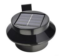 ABS Solar Fence Lights Dual Direction LED(Black-white light) | 4-pack set, IP65 , dual lighting direction, warm white 3000K, fits gutters fences