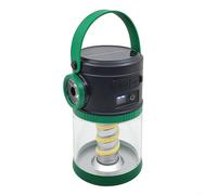 ABS Solar Lantern for Camping 5 Modes Waterproof IP44 Rated(Green) | Waterproof IP44 rating, silicone hanging hooks, for durable polycarbonate, perfect for rain or snow
