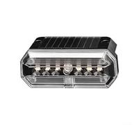 ABS Solar Powered LED Lamp USB Charge Dual Mode | Solar powered, no wiring needed, auto charge day use night, ideal for remote outdoor trucking(Blue)