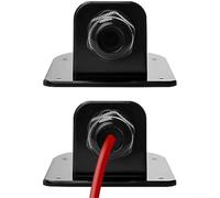 Abs Solar Roof Junction Box for Caravan Boat - Ip68 Weatherproof Cable Entry Box 12 X 7.5 X 5.5 Cm Single-hole Wiring Cover 2-pack (BLACK)