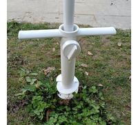 ABS Spiral Umbrella Ground Spike Anchor for Beach, Garden & Picnic - Windproof Parachute Socket Stand, Ergonomic Grip, Compact & Lightweight (38 x(1)