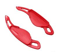 ABS Steering Wheel Shift Paddles Cover for Range For Rover For Jaguar For XFL Designed for Direct Application Without Tools Needed (Red)